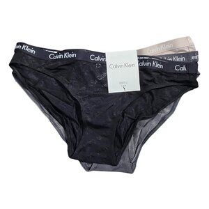 NWT | Calvin Klein 3-Pack Women's Logo-Jacquard Bikini Underwear | M